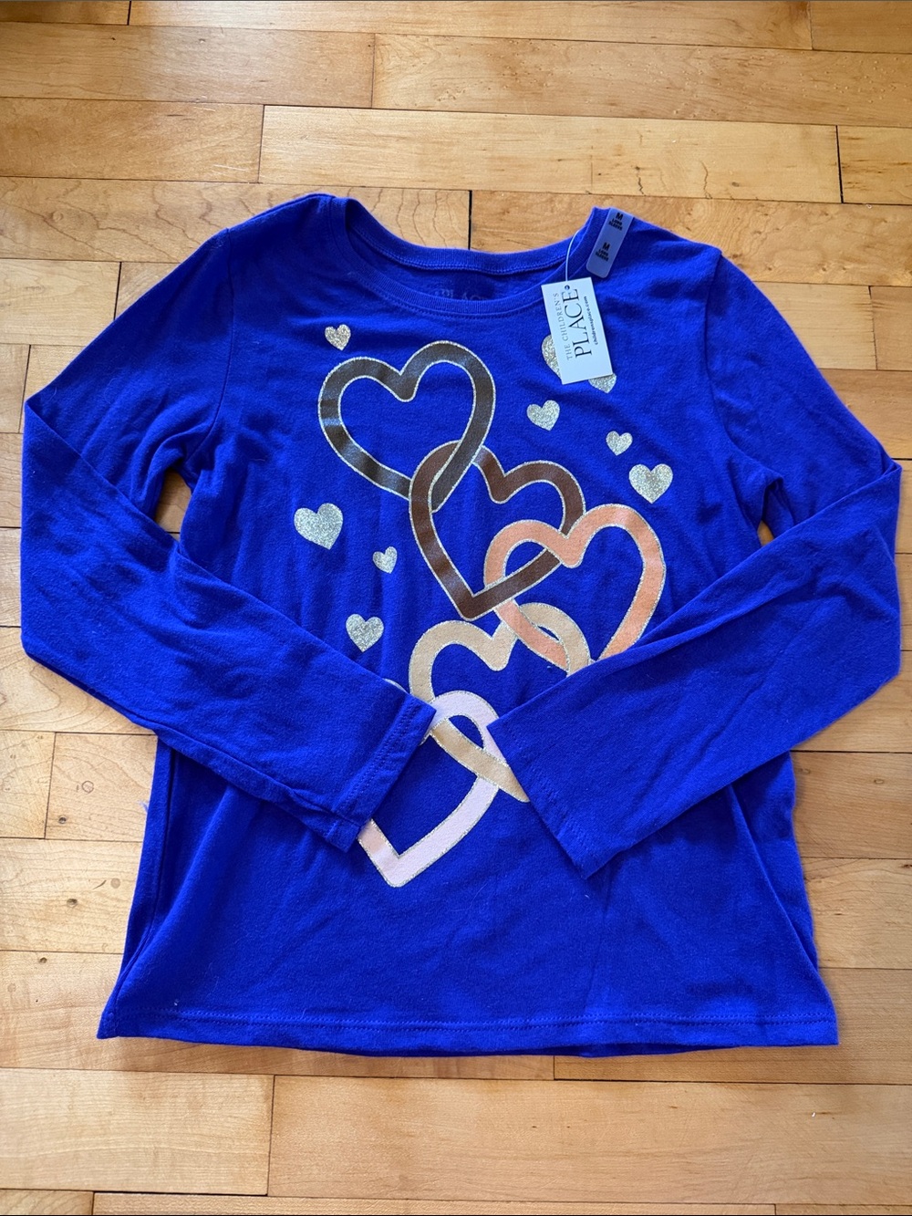NWT The Children’s Place Purple Long Sleeve Tee, Size M (7/8)